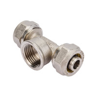 Тройник СТМ внутренняя резьба, 16х1/2х16 CTF01612