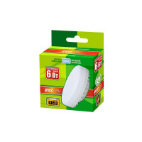 Светодиодная лампа Jazzway PLED-ECO 6Вт таблетка матовая 5000К холодный белый GX53 460лм 230В/50Гц D75х26mm 2852007