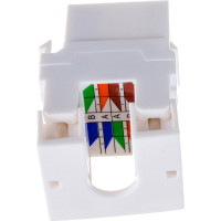 Модуль Keystone NIKOMAX категория 6, RJ45/8P8, белый NMC-KJUE2-VI-WT