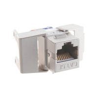 Модуль Keystone NIKOMAX категория 5е, RJ45/8P8C, металлик NMC-KJSD2-ET-MT