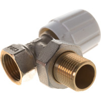 Регулирующий клапан для радиатора СТМ ТЕРМО ручной, угловой, 1/2 CARAVH12