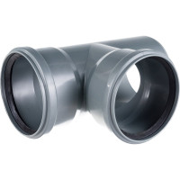 Канализационный тройник АТЛАС ПЛАСТ 90 градусов DN 110 SPCT90110110