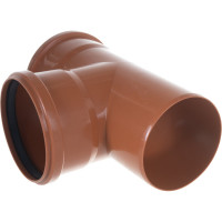 Канализационный тройник АТЛАС ПЛАСТ 90 градусов DN 110 нар. SPNCT90110110