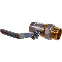 Шаровой кран СТМ СТАНДАРТ 1-1/4”, с накидной гайкой, рычаг CWAFM114