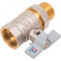 Шаровой кран СТМ СТАНДАРТ 1", с накидной гайкой, бабочка CWAFM001