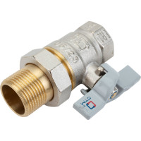 Шаровой кран СТМ СТАНДАРТ 3/4", с накидной гайкой, бабочка CWAFM034