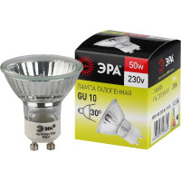 Галогенная лампа ЭРА GU10 JCDR MR16 50W 230V софит, 50Вт, нейтральный, GU10 C0027386