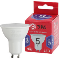 Светодиодная лампа ЭРА LED MR16 5W 865 GU10 R диод, софит, 5Вт, холодный, GU10 Б0045348