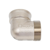 Уголок СТМ 1-1/4", гайка-штуцер CRLFM114