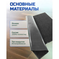 Влаговпитывающий ребристый коврик In'Loran 60x90 см. СТАНДАРТ чёрный, 10-696