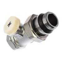 Радиаторный запорный прямой клапан IVANCI со стопорным кольцом 1/2" IVC.103002.N.03