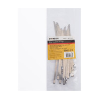 Стальной хомут STEKKER 4,6 х 150 мм, d пучка max 38 мм, нагрузка 50 кг, серый, SSCT46-150 32795