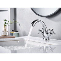 Смеситель для умывальника ESKO, Вена/Vienna, хром, VN26