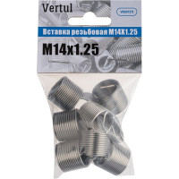 Резьбовая вставка VERTUL M14X1.25, 10 шт., длина 15 мм VR50727I