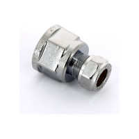 Муфта обжим Tiemme В 10х1/2', хромированная 1130005