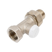 Обратный вентиль для радиаторов Tiemme Excel с разъемным соединением, НВ, 1/2" 3230003