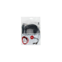 Кабель HDMI-DisplayPort Cablexpert, 10м, 20M/19M, черный, экранированный, пакет, CC-DP-HDMI-10M
