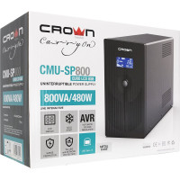 Источник бесперебойного питания CROWN CMU-SP800EURO LCD USB CM000001871