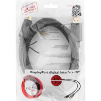 Кабель Cablexpert DisplayPort v1.2, 1.8м, 20M/20M, черный, экран, пакет CC-DP2-6