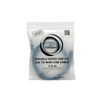 Кабель USB 2.0 Cablexpert USB AM/miniB 5P, мультиразъем, 1м, пакет CC-5PUSB2D-1M