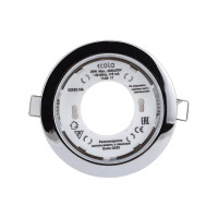 Светильник Ecola GX53 H4 без рефлектора /хром/ 38x106 - упаковка 2 штуки /кd102/ FC53P2ECB