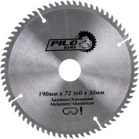 Диск пильный по ламинату и алюминию (190х30/20 мм; 72TPI) Pilorama 511972