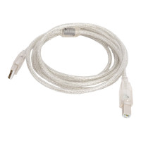 Кабель Cablexpert USB 2.0 Pro AM/BM 2м, экран прозрачный CCF-USB2-AMBM-TR-2M