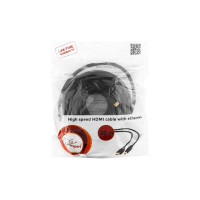 Кабель Cablexpert HDMI v2.0, 19M/19M, 20м, медь, черный, позолоченные разъемы, экран, пакет CC-HDMI4-20M
