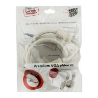 Кабель VGA Premium Cablexpert, 15M/15M, 3.0м, двойная экранировка, ферритовые кольца, пакет CC-PPVGA-10