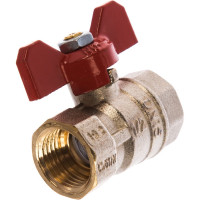 Шаровой кран Tiemme Mistral ВВ, 1/2", красная бабочка 2360002