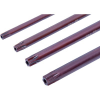 Набор Г-образных ключей AV Steel TORX удлиненных, с отверстием, TН10-TН50 S2, 9 шт AV-368359