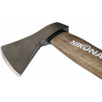 Топор c деревянной Hickory ручкой NIKONA 36см, с чехлом, 600гр 65-670