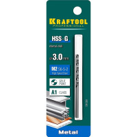 Сверло по металлу HSS-G сталь М2 (3х61 мм) Kraftool 29651-3