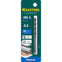 Сверло по металлу HSS-G сталь М2 (4.2х75 мм) Kraftool 29651-4.2