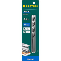 Сверло по металлу HSS-G сталь М2 (9.5х133 мм) Kraftool 29651-9.5