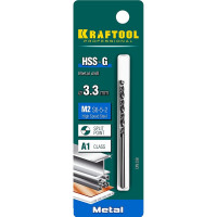 Сверло по металлу HSS-G сталь М2 (3.3х65 мм) Kraftool 29651-3.3
