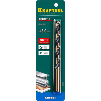 Сверло по металлу COBALT HSS-Co 8% сталь М42 (13х151 мм) Kraftool 29656-13