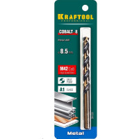 Сверло по металлу COBALT HSS-Co 8% сталь М42 (8.5х117 мм) Kraftool 29656-8.5
