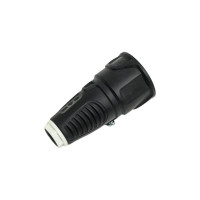 Кабельная розетка PCE 16A 220V 2P+E IP20 корпус черный, маркер белый 2510-sw