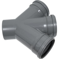 Крестовина внутренней канализации LAMMIN 110х110/45 градусов Lm35020011045