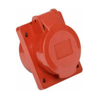 Скрытая розетка IEK 415 3Р+РЕ+N, 16А, 380В, IP44, ИЭК PSR42-016-5