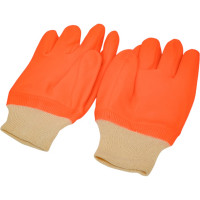 Утепленные перчатки 2Hands КЩС, МБС/флис, хлопок/ПВХ, манжет резинка 4002-10,5