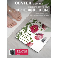 Напольные электронные весы Centek Маки 180кг, 0,1кг, LCD 45x28, размер 26х26см CT-2416 Маки