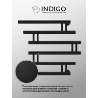 Полотенцесушитель INDIGO Фокстрот Zip 1", 60/60, черный муар УТ000033871