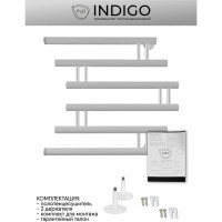 Полотенцесушитель INDIGO Фокстрот Zip 1", 60/60, белый матовый УТ000033979