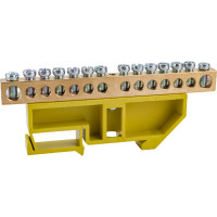 Шина на DIN-изоляторе IEK ШНИ-8x12-14-Д-Ж, ИЭК YNN10-812-14D-K05