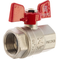 Шаровой кран IVANCI Superior ручка-бабочка, внутренняя-внутренняя резьба 3/4" IVC.100217.N.04