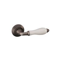 Дверные ручки ADDEN BAU PORCELLANA V214 AGED SILVER 940000001281