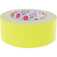 Клейкая лента DGTAPE ultraMATT - Гаффа тейп 50мм/25м - Желтый (светится в ультрафиолете) UMF50/25/Y