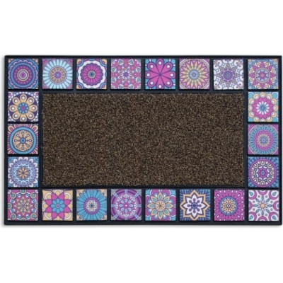 Придверный коврик Attribute MOSAIC QUADRO violet AMM275